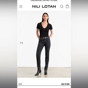 Nili Lotan Navy Pants